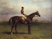 Harry Hall Mr.R.N.Blatt's 'Thorn' With Busby Up on york Bacecourse oil painting on canvas